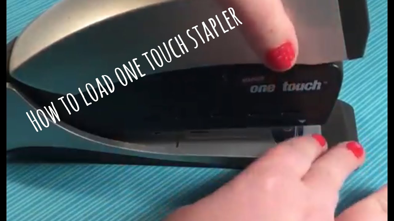 staples one touch stapler instructions