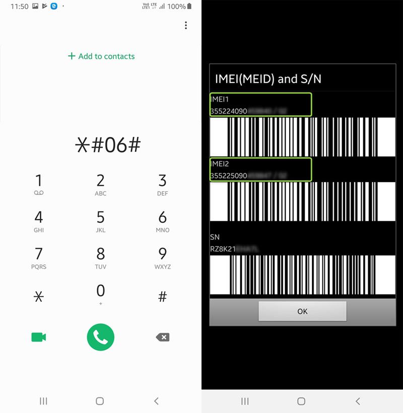 find imei using serial number